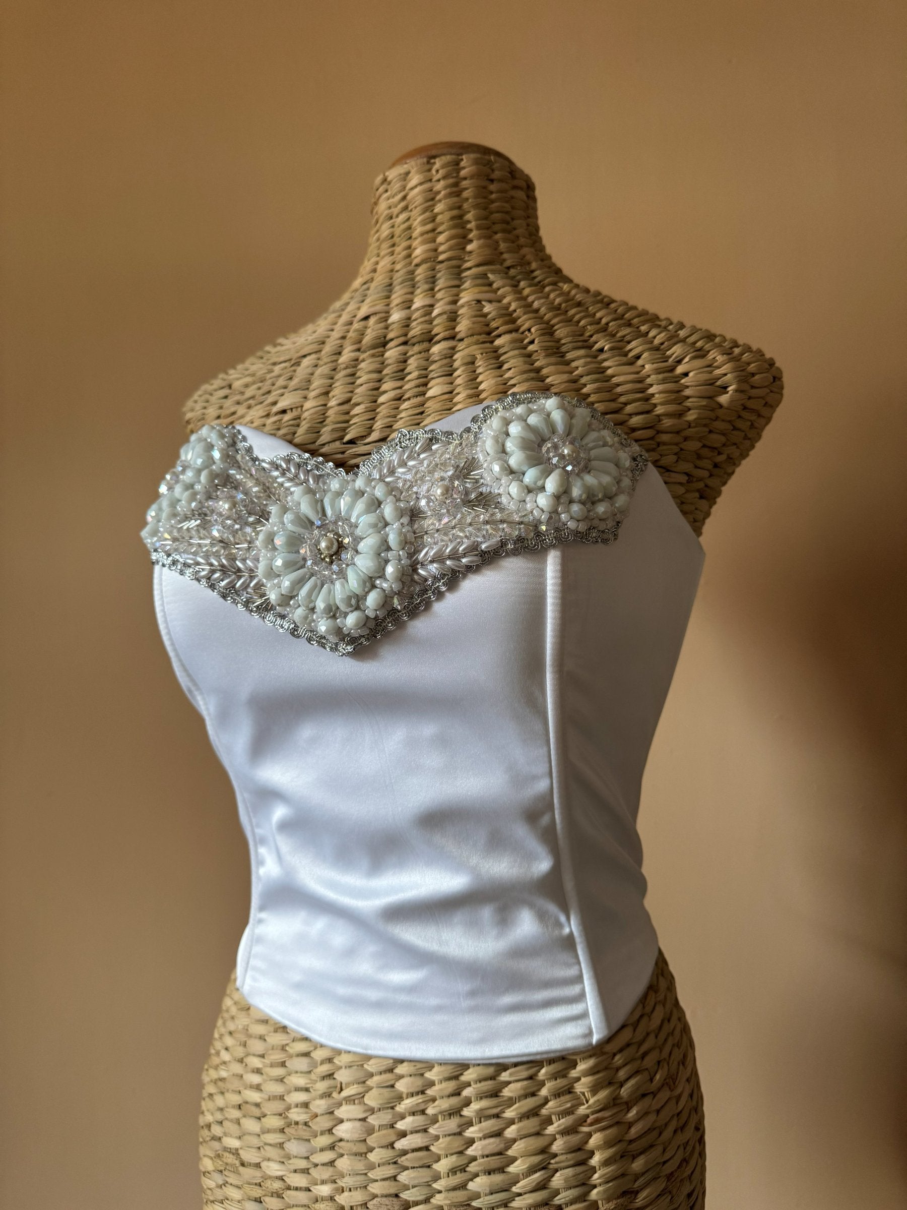 Corset Razo Bordado en Cristal