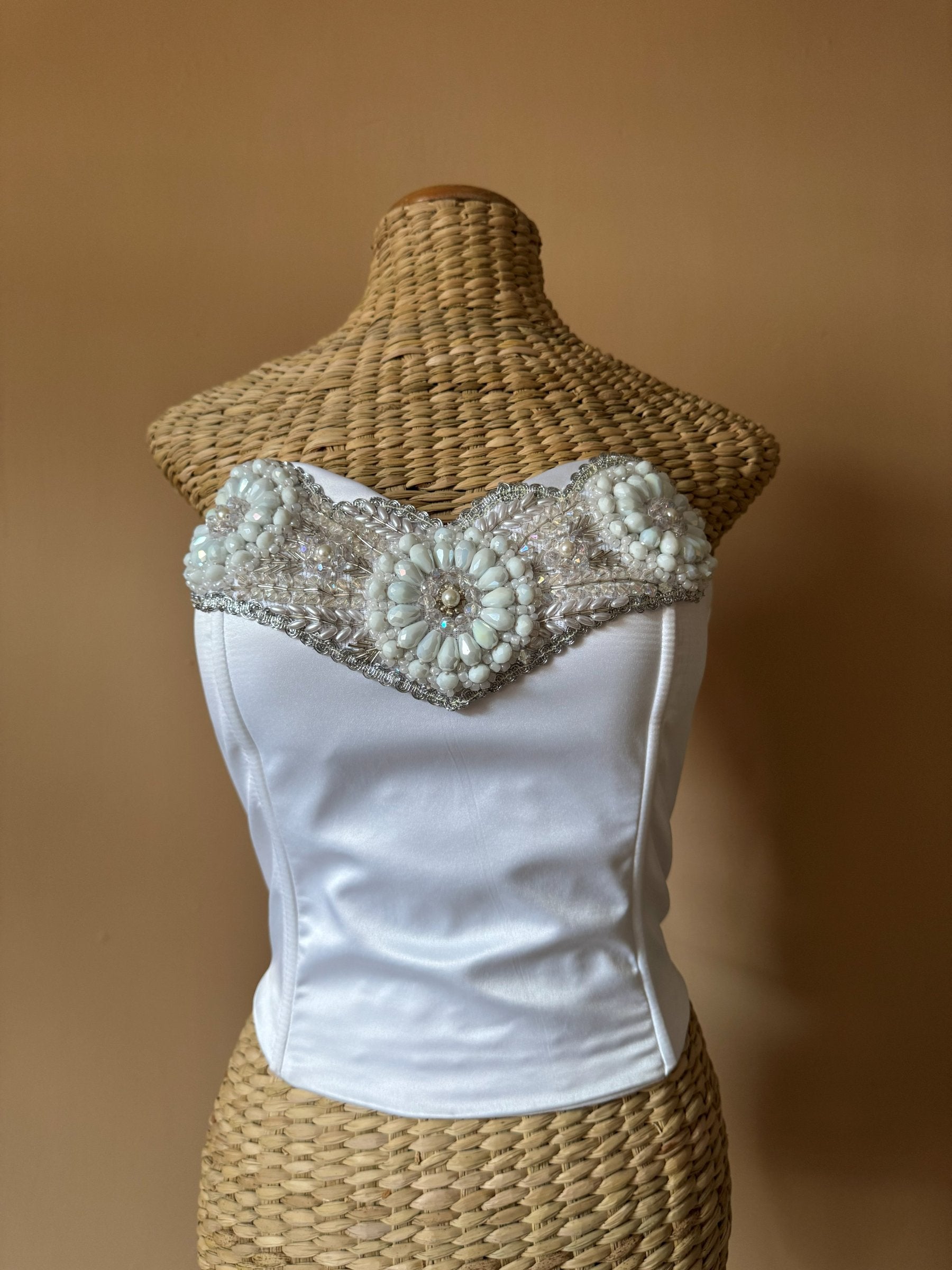 Corset Razo Bordado en Cristal