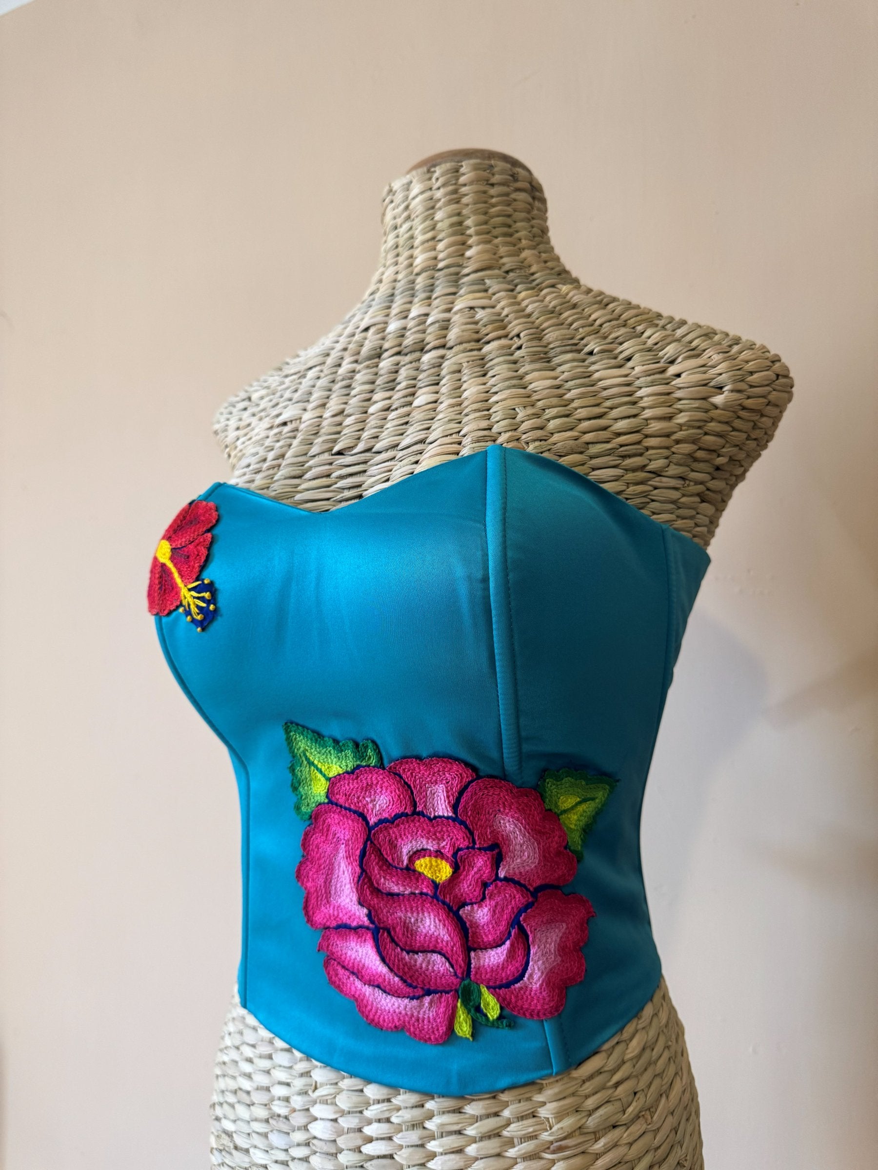 Corset Razo Flores Istmo Oaxaca
