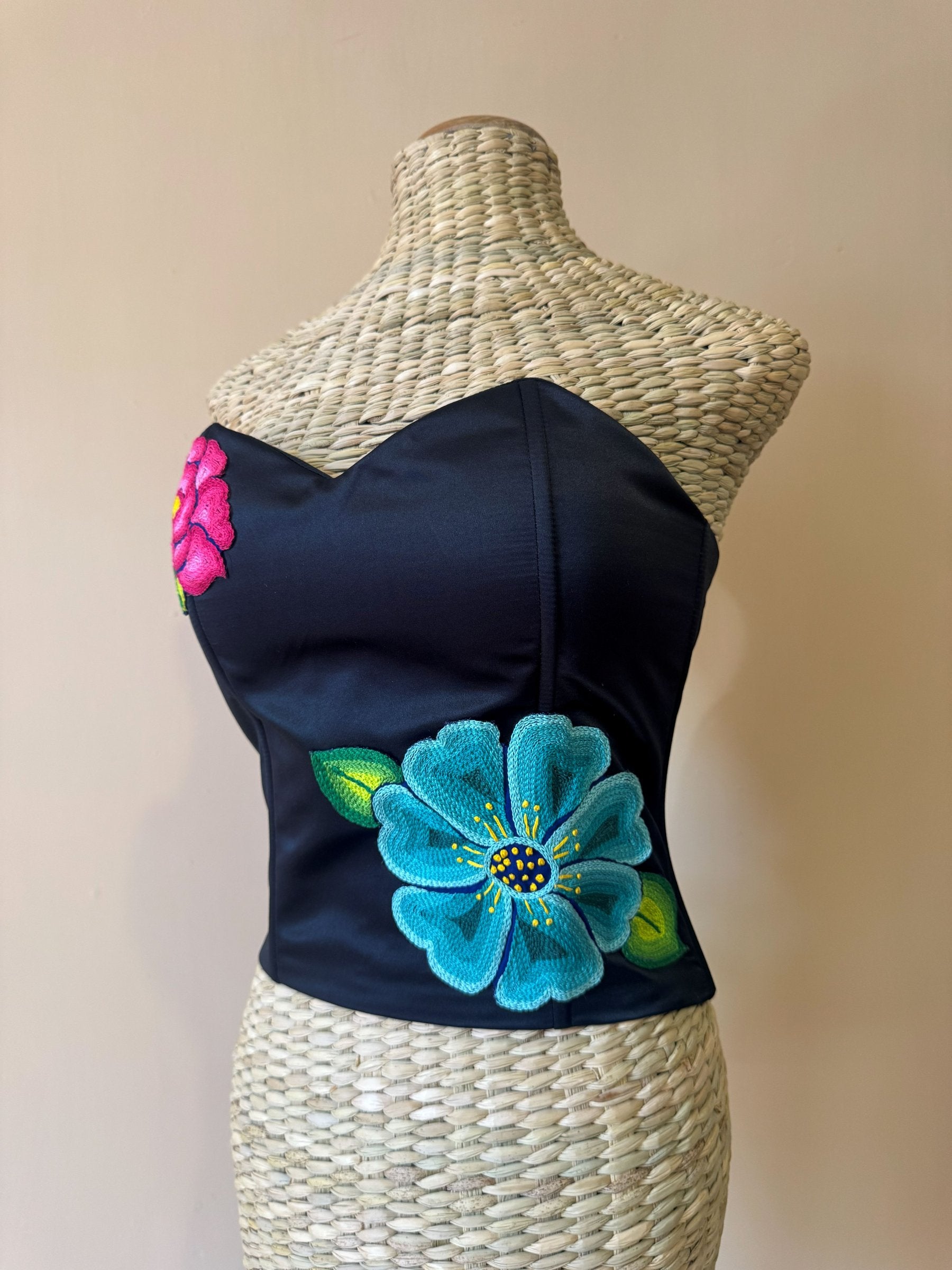 Corset Razo Flores Istmo Oaxaca